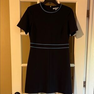 Draper James Navy Mini Dress with Light Blue Trim